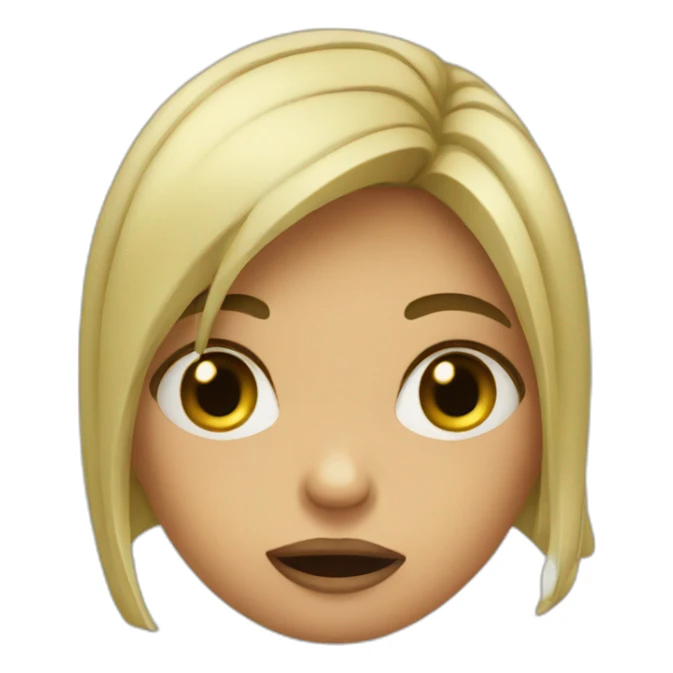 girl with a booger sticker