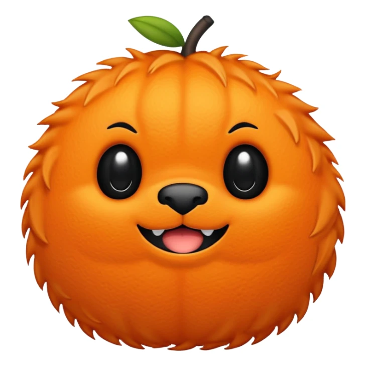 An orange and black stitch from lilo and stitch sticker