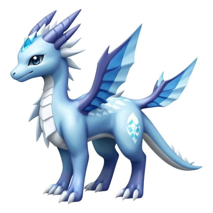 lugia-dialga-suicune-Glaceon-hybrid, full body sticker