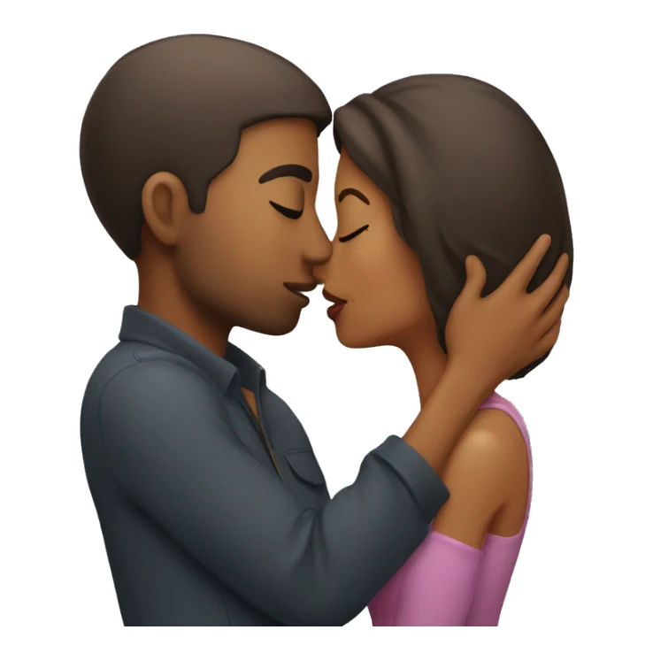 Man Kissing woman sticker