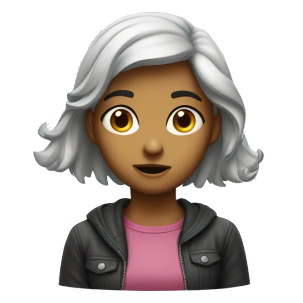 Funny but questioning girl  sticker