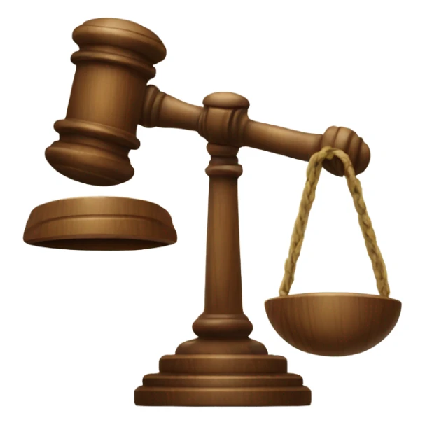 Courtroom gavel sticker