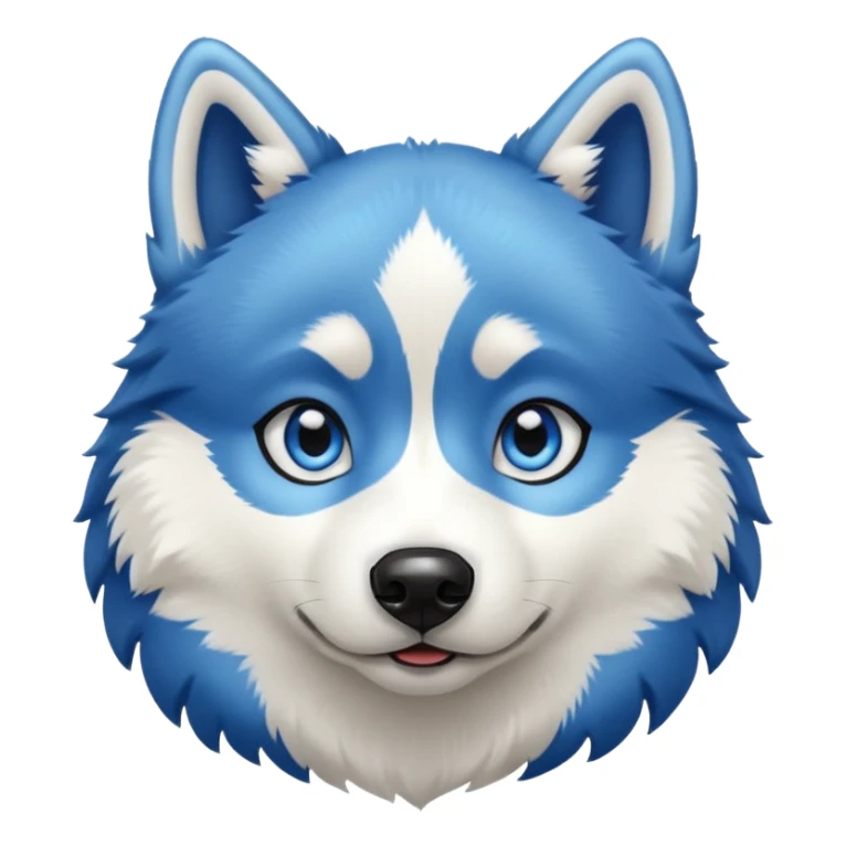 black and white batman husky with blue eyes sticker
