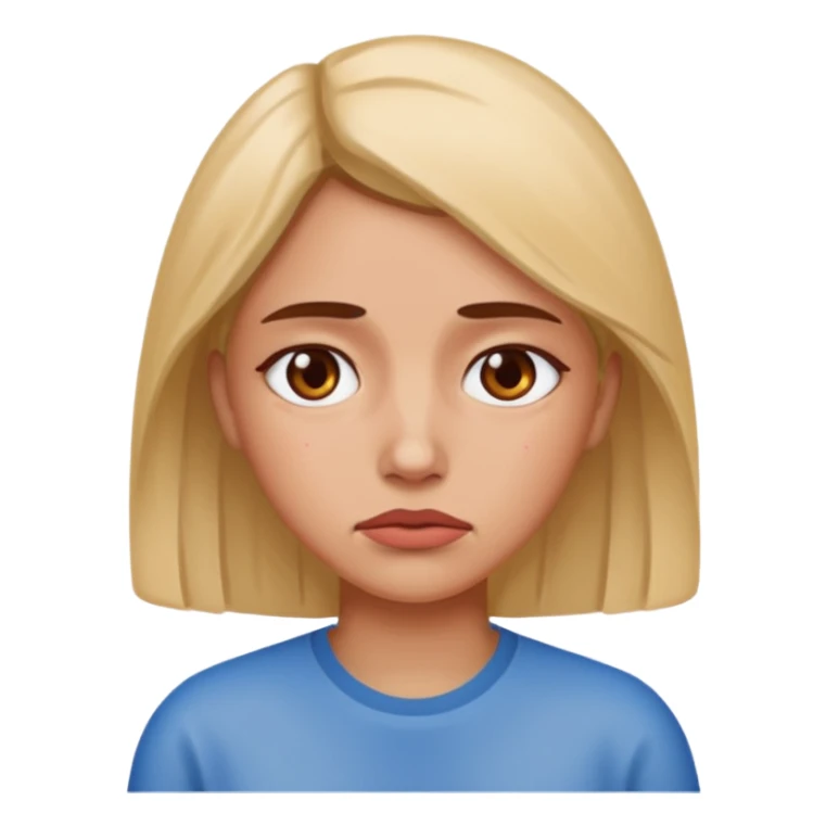chronic diseases (diabets) woman iOS emoji style sticker