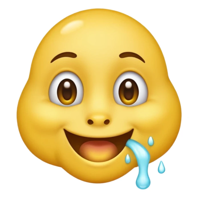 yellow emoji with snot coming out of nose sticker