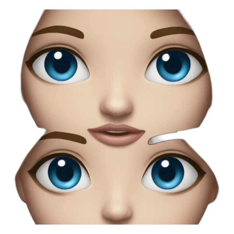 Girl blues eyes sticker