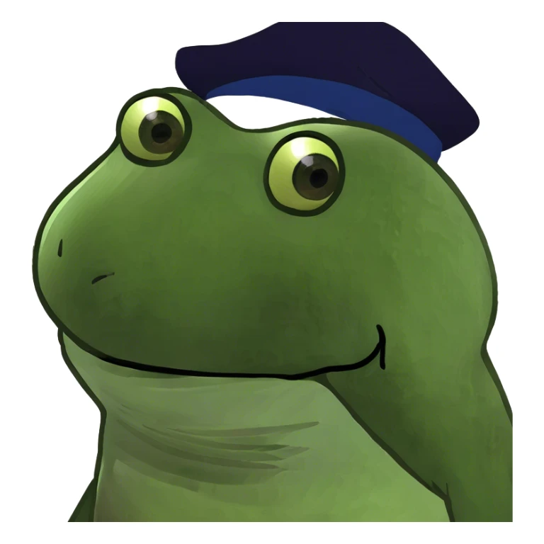 Bufo made out of clay  sticker