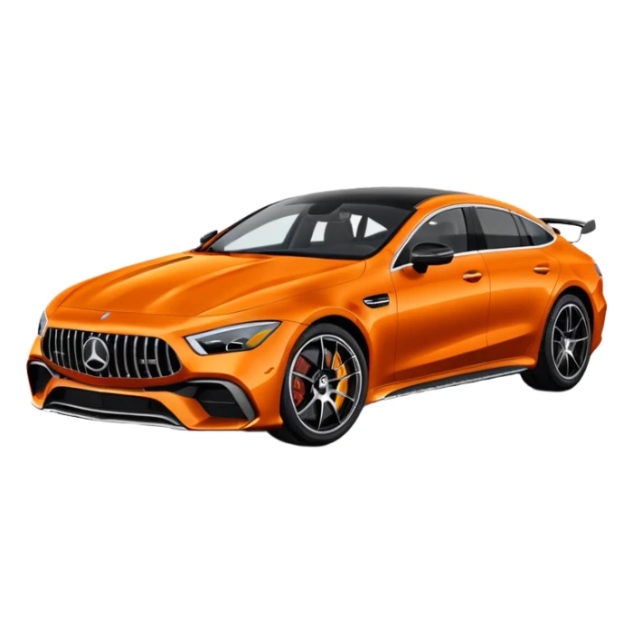 Mercedes amg gt 63 orange colour sticker