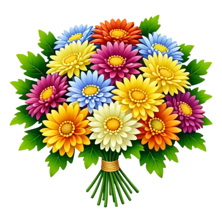 bouquet of chrysanthemums sticker