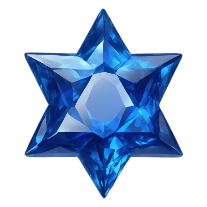 sapphire star of David sticker