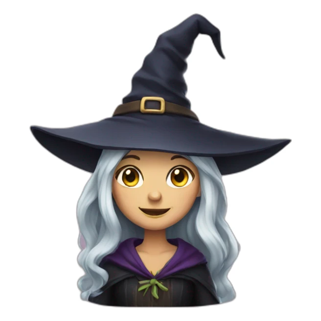 friendly witch sticker
