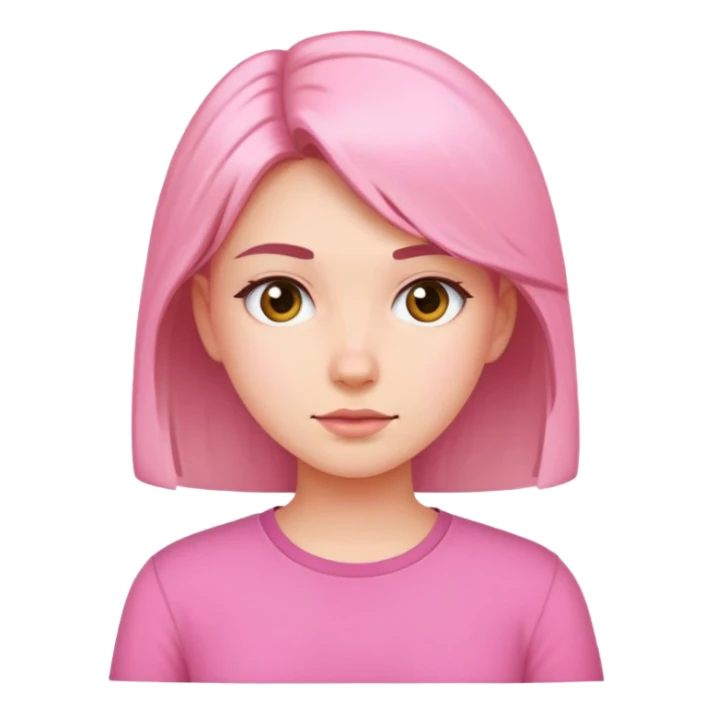 Girl with pink shirt  sticker