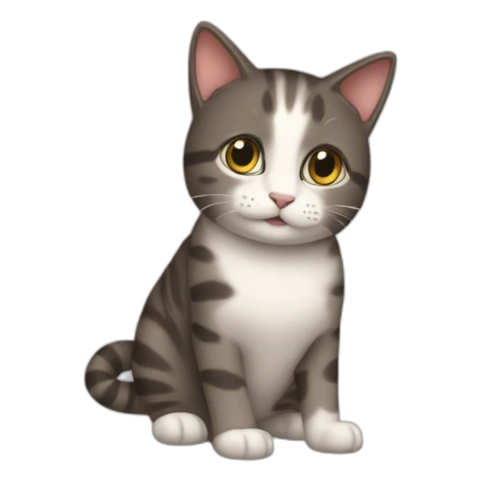 Saving cat sticker