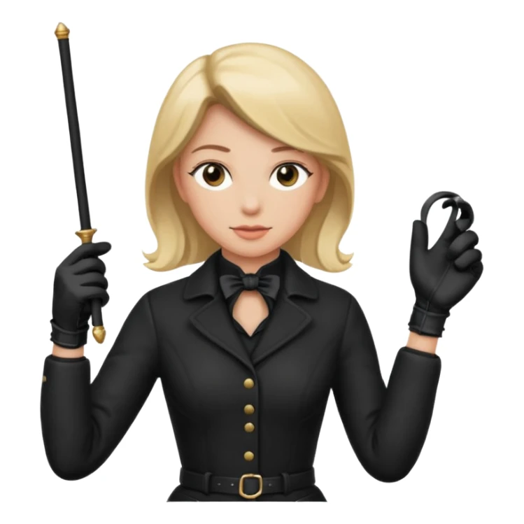 guantes negros hipica mas para pal sticker