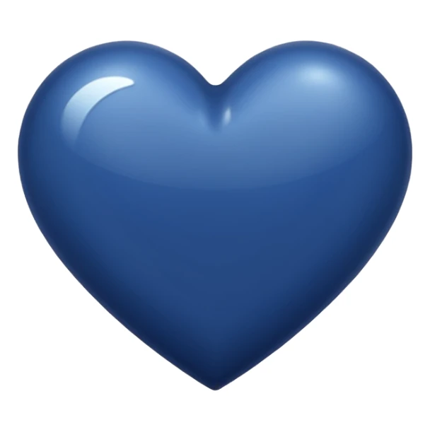 NAVY BLUE heart emoji sticker