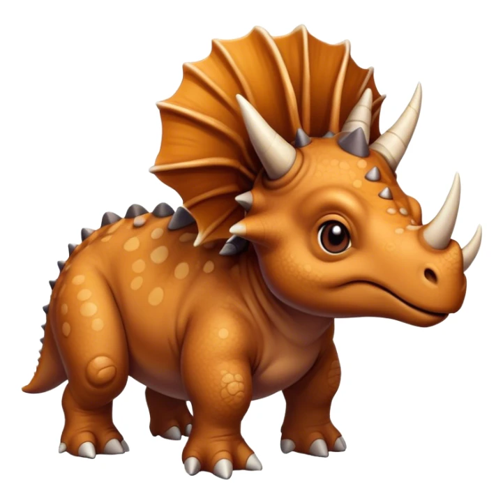 kind face of a triceratops  sticker