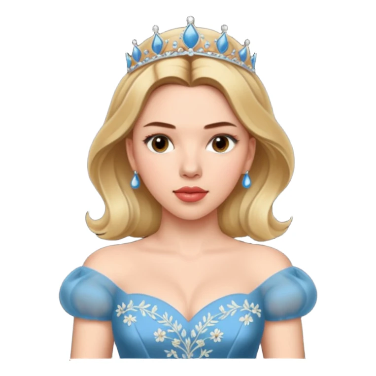 Scarlett Johansson in a princess dres sticker