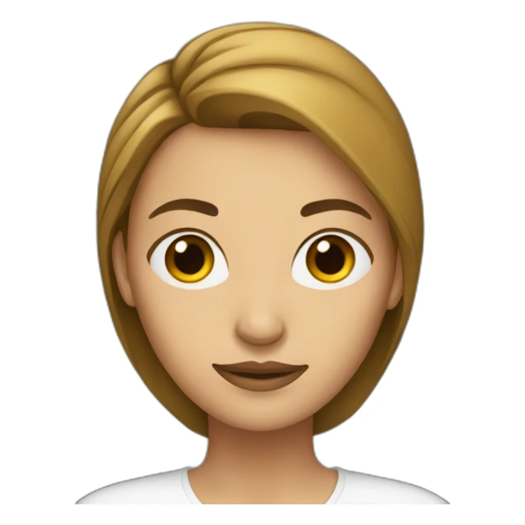 Women with long forhead sticker