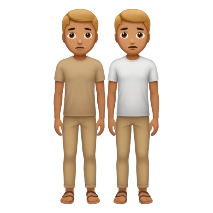 The sad man full body ultra realistic sticker