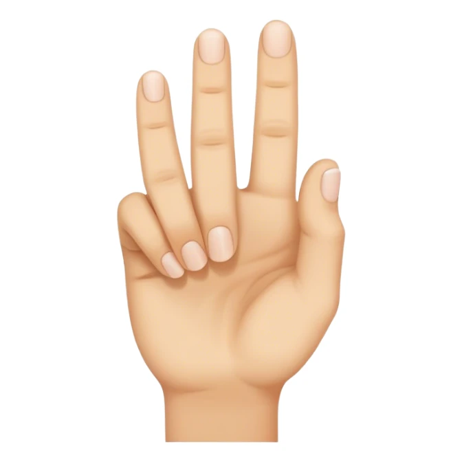 Hand holding index finger  sticker
