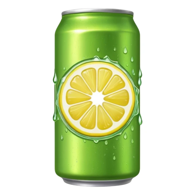 energy drink green tea and lemon sticker