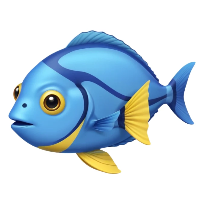 baby blue tang fish and a teddy bear sticker