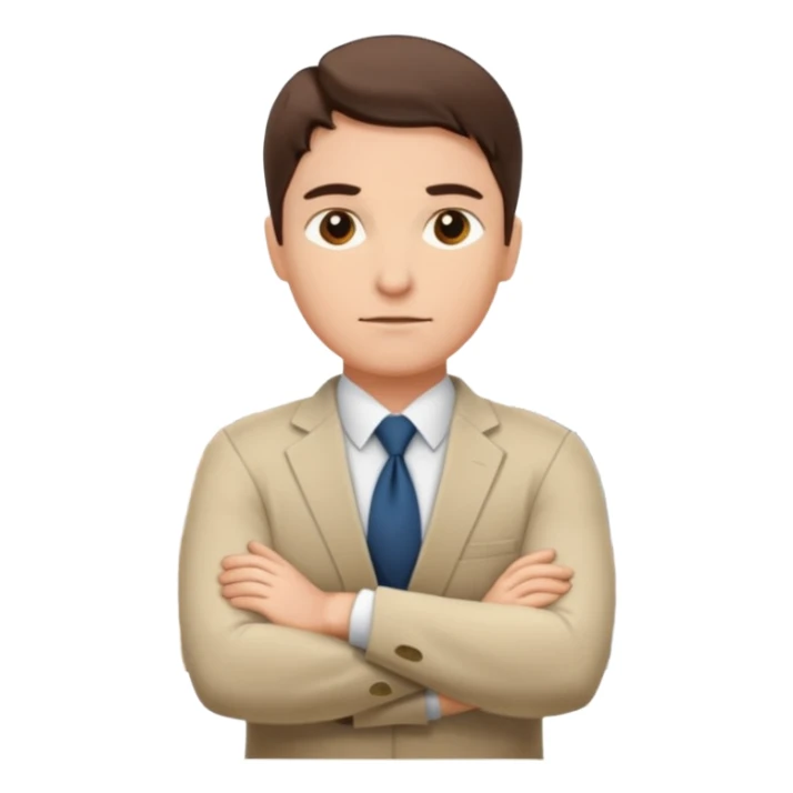 Mach mir einen trader an der wallstreet mit verschränkten armen sticker