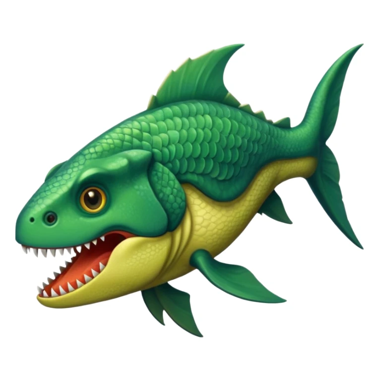 dinosaur fish sticker