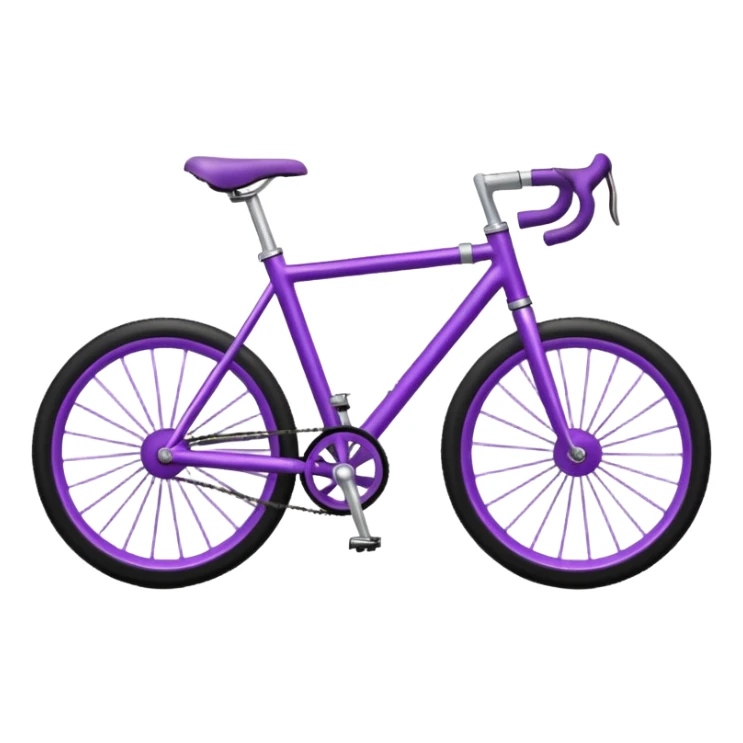 purple Bike  sticker