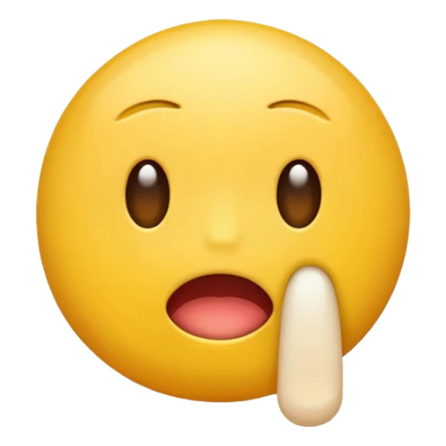 emoji mordiéndose un dedo  sticker