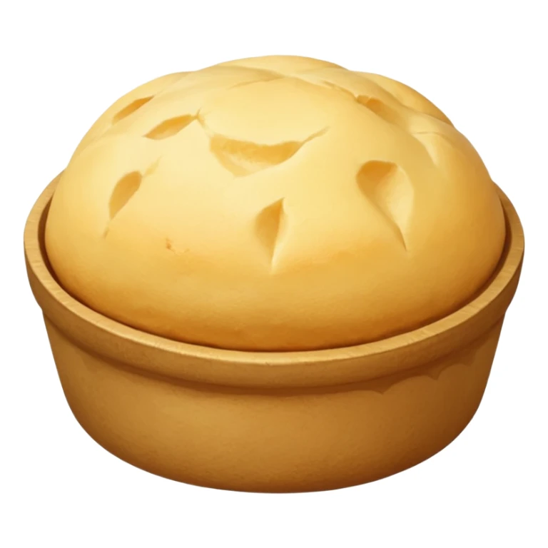 Pao de queijo pequeno redondinho liso sticker