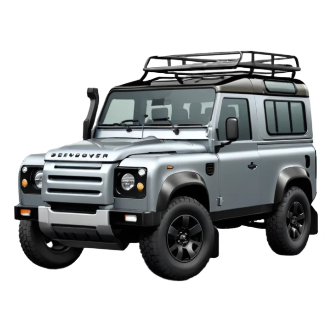 2025 my25.5 Landrover Defender in Carpathian Grey with gloss black accents sticker