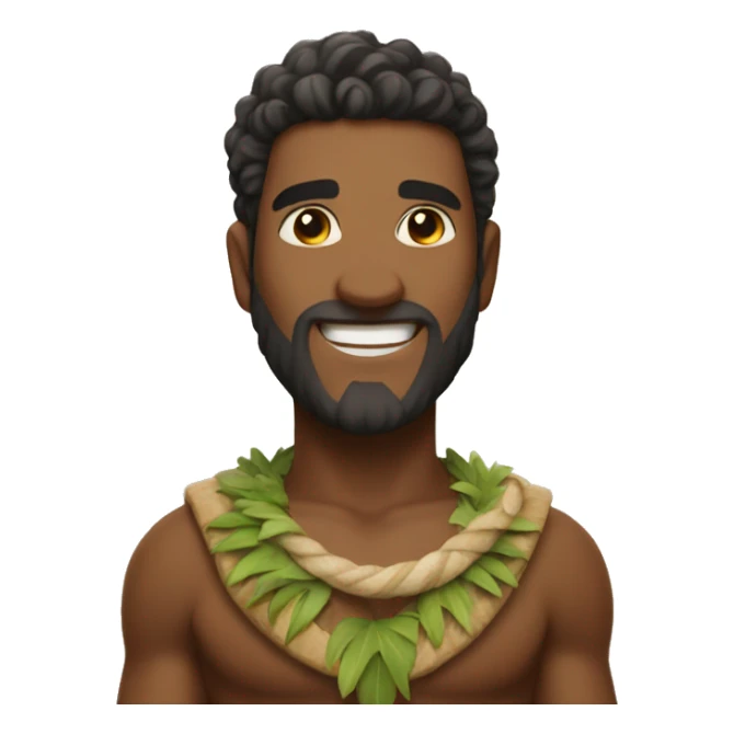 Maui the demigod with a big smile sticker