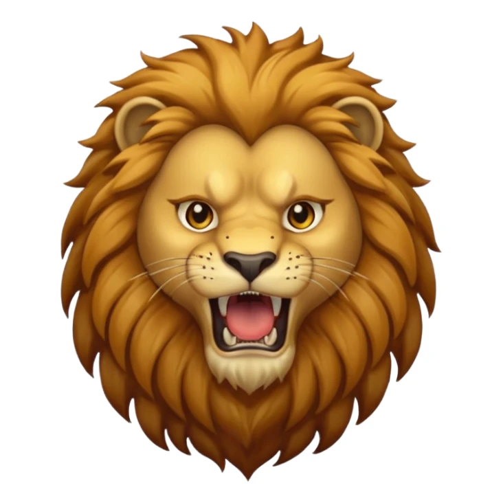 A loaring lion emoji for insta bio sticker