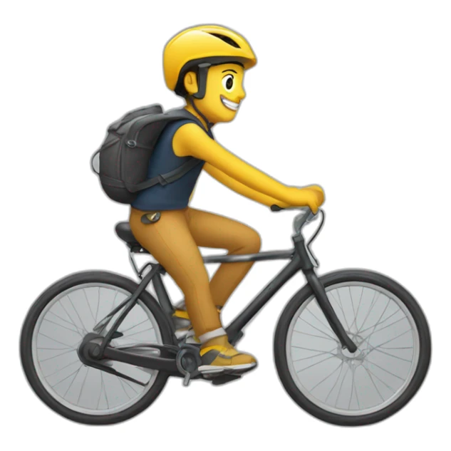 Chat qui fait du vélo sticker