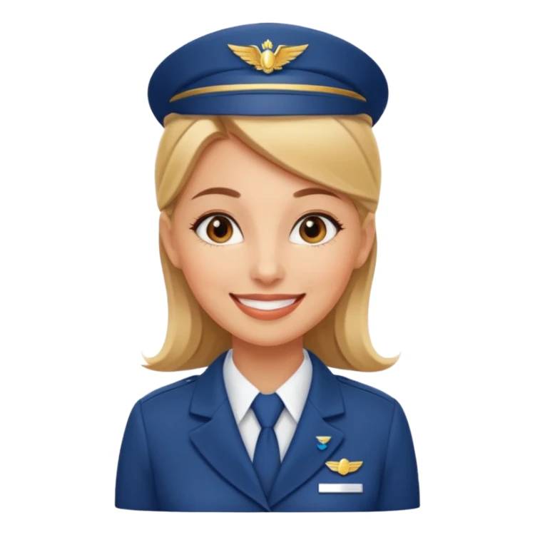 empathy flight attendant woman sticker
