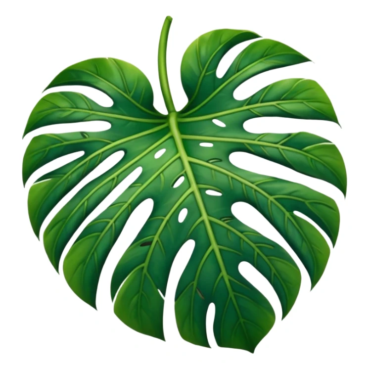 a monstera deliciosa leave sticker