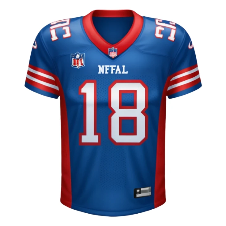 shirt nfl blue (#00A3E0) and red (#F9423A) sticker