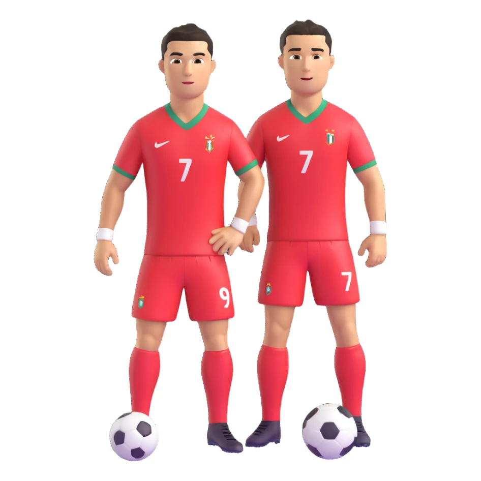 Cristiano Ronaldo, famous footballer sticker