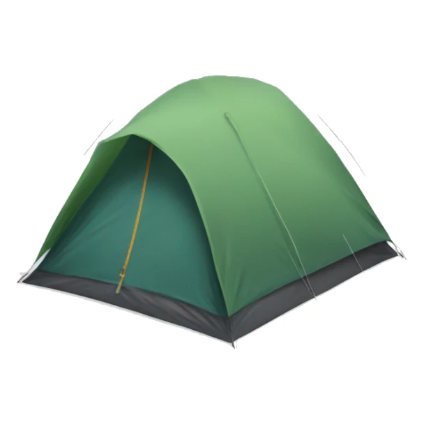 person camping in snow mountain sticker