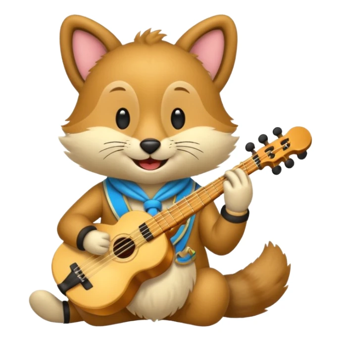 un animal musicien sticker