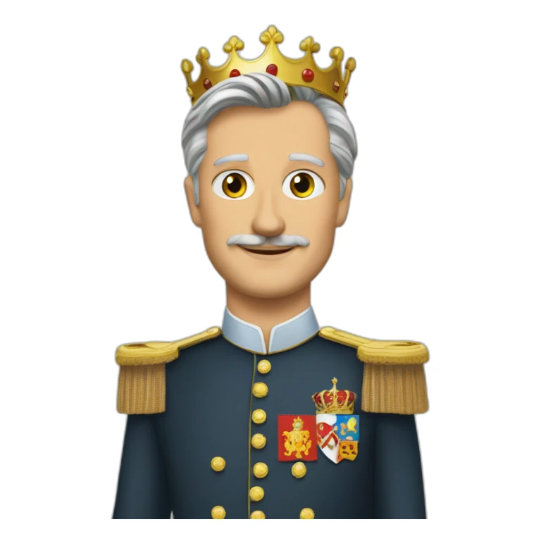 king Philippe of Belgium approved sticker