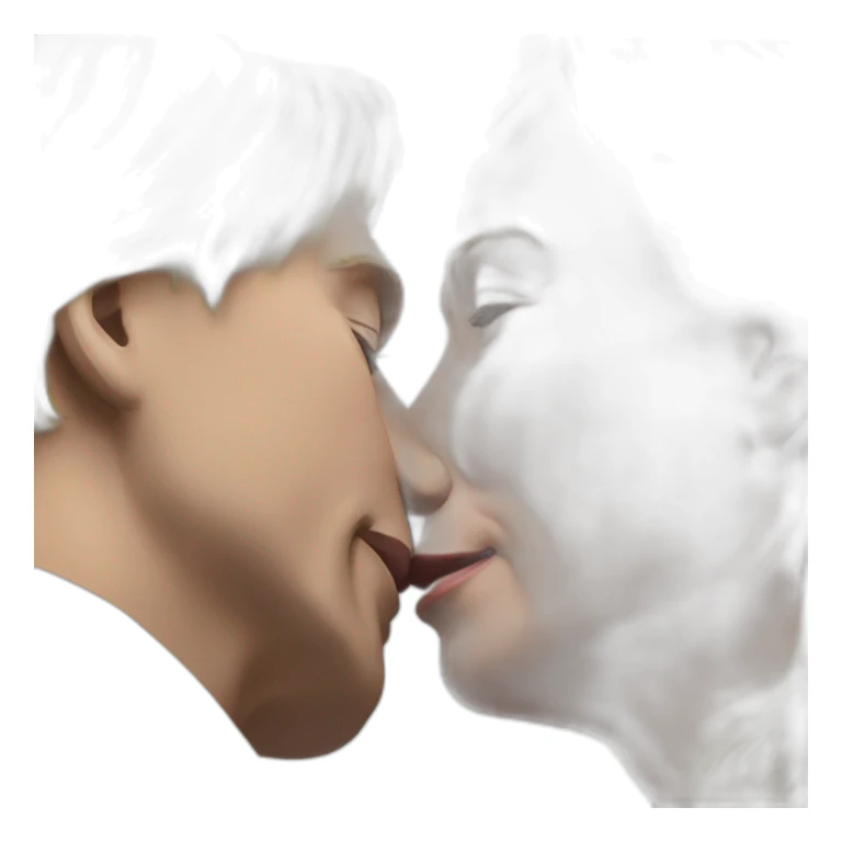 marine lepen giving a kiss to vladimir putin sticker