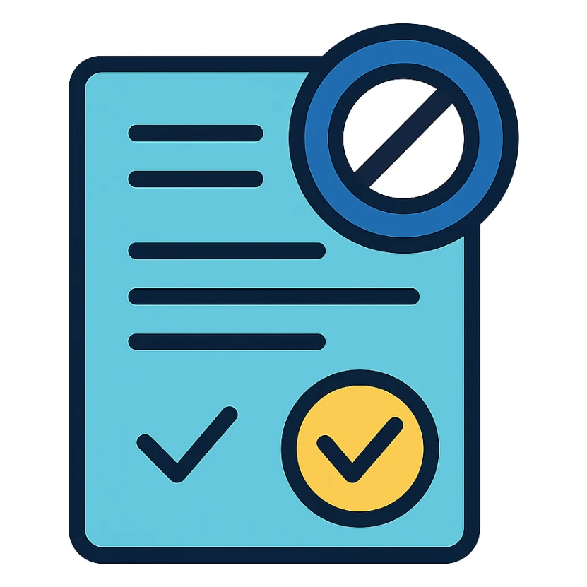 Zero Contracts icon, modern, shades of blue sticker