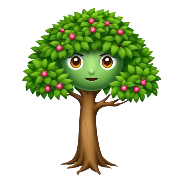 Un árbol con brazos y ojos  sticker