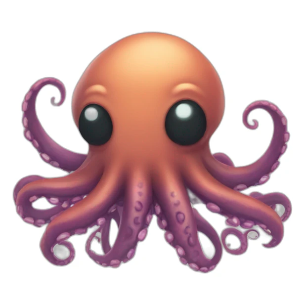 Cute kraken Holding a Sign in his tentacles sticker