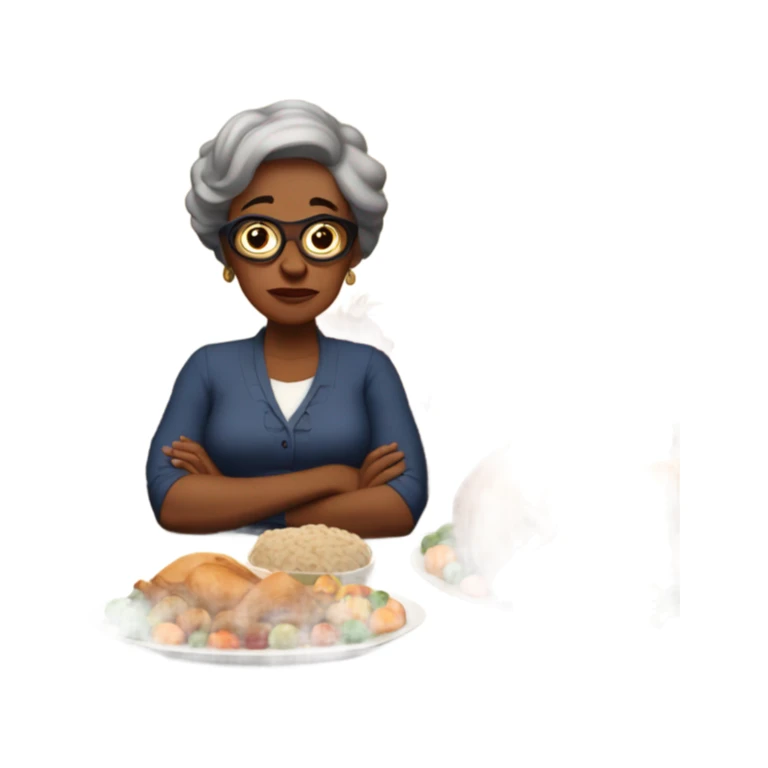 My aunt George being mean at Thanksgiving sticker