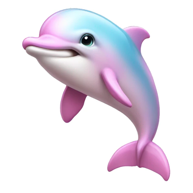 Pastel-pink-colors-dolphin sticker