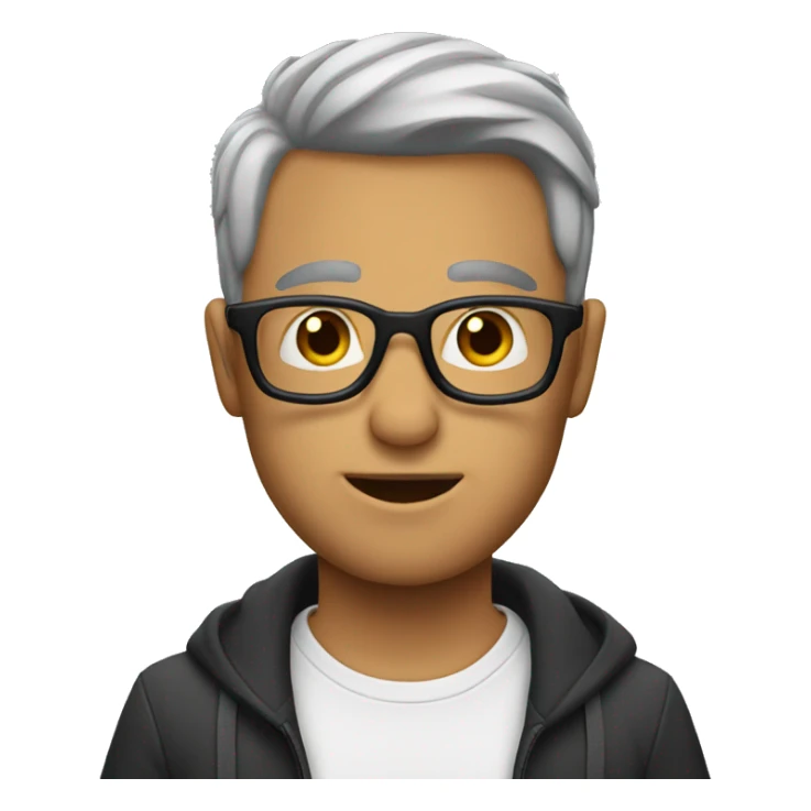 Men with glqss sticker