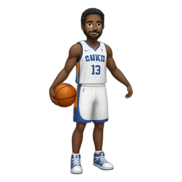 basket player sticker